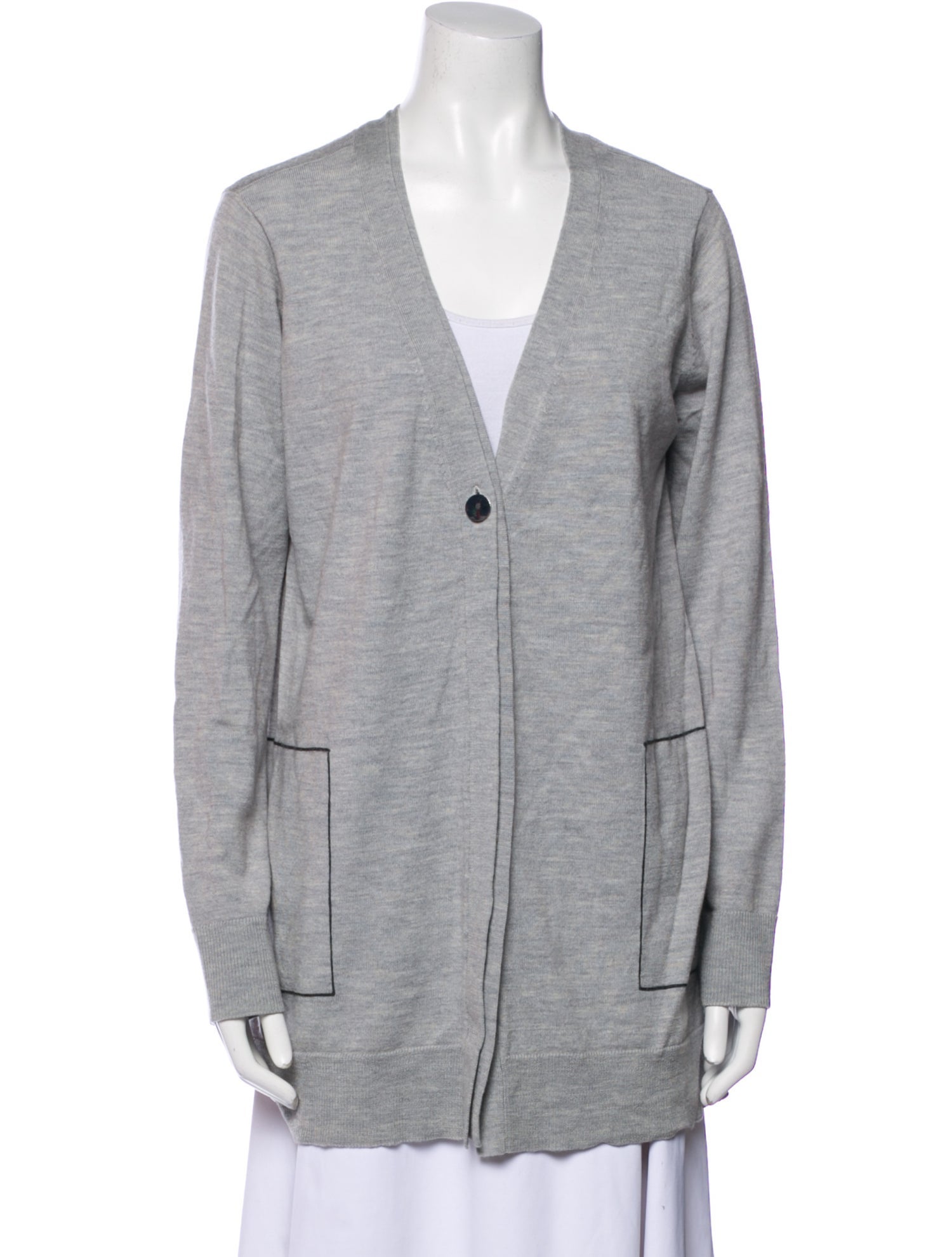 Grey by Jason Wu Wool Plunge Neckline Sweater