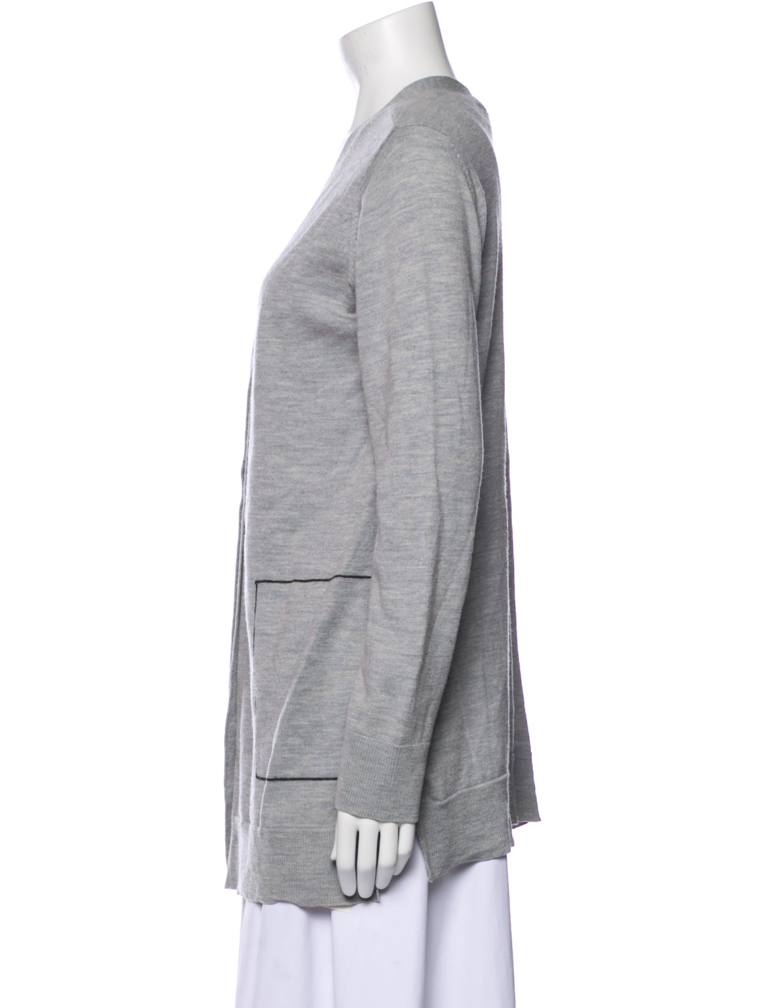 Grey by Jason Wu Wool Plunge Neckline Sweater