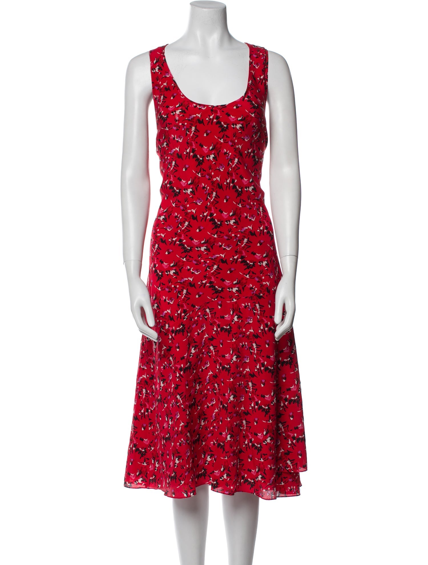 Grey by Jason Wu Silk Midi Length Dress