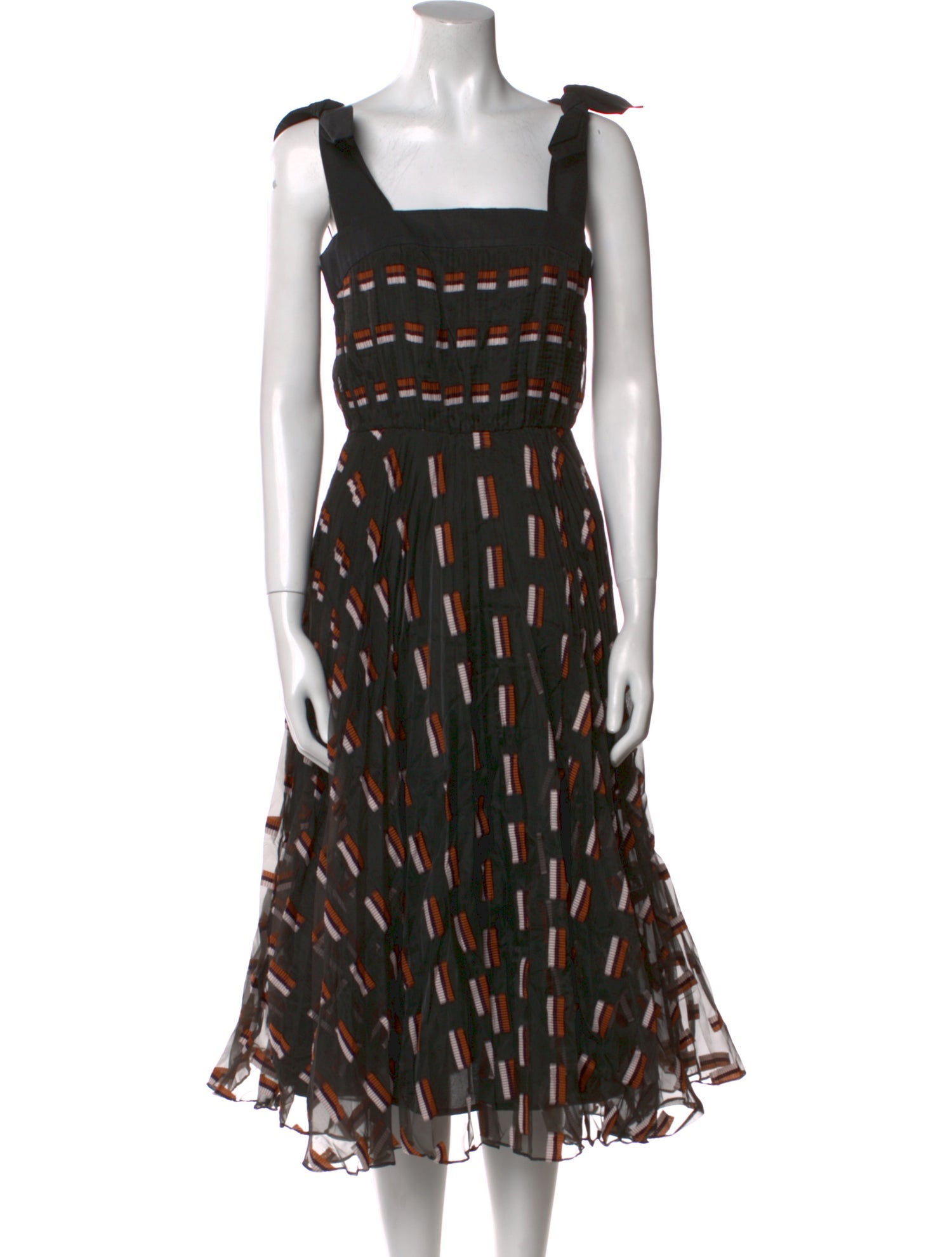 Grey by Jason Wu Printed Midi Length Dress