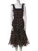 Grey by Jason Wu Printed Midi Length Dress