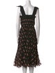 Grey by Jason Wu Printed Midi Length Dress