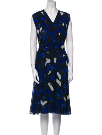 Grey by Jason Wu Printed Midi Length Dress