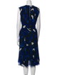 Grey by Jason Wu Printed Midi Length Dress