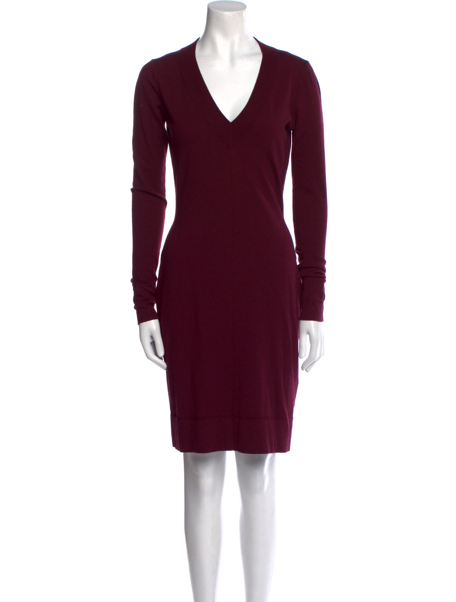 Grey by Jason Wu V-Neck Knee-Length Dress