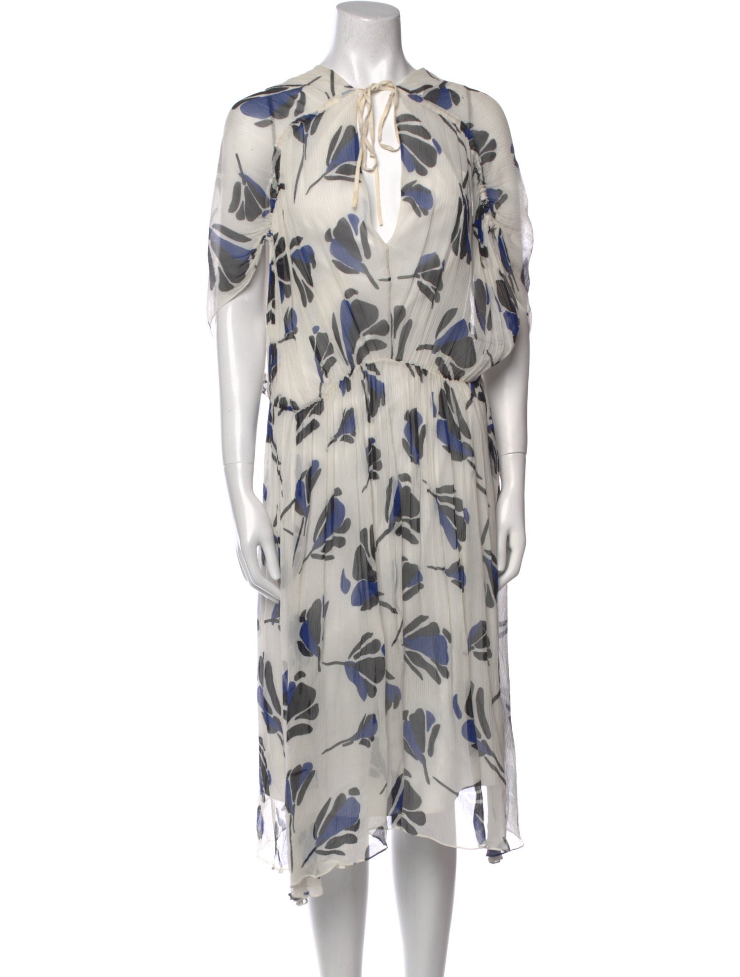 Grey by Jason Wu Silk Midi Length Dress