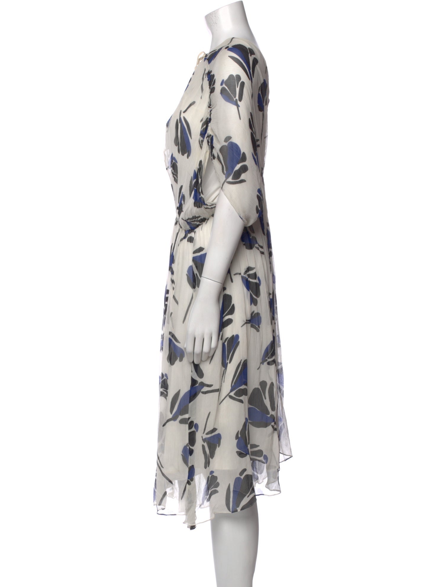 Grey by Jason Wu Silk Midi Length Dress