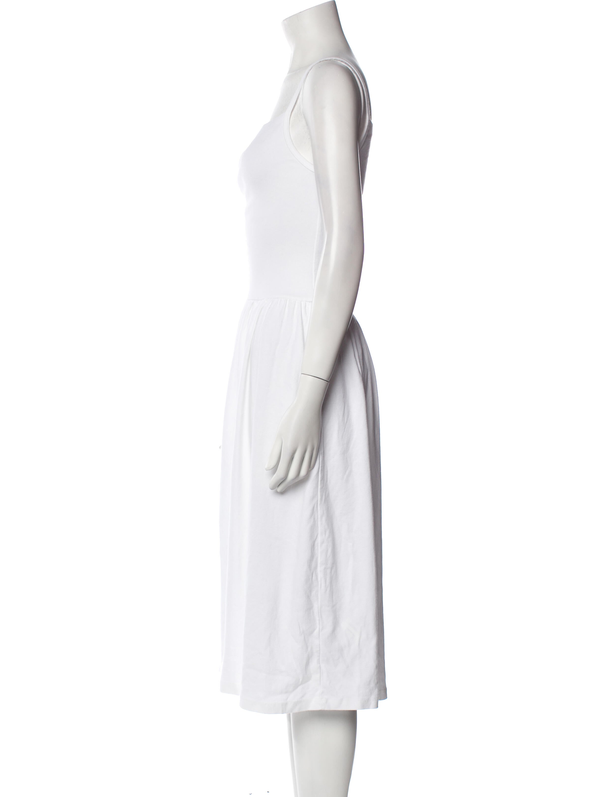 Gil Rodriguez Square Neckline Midi Length Dress