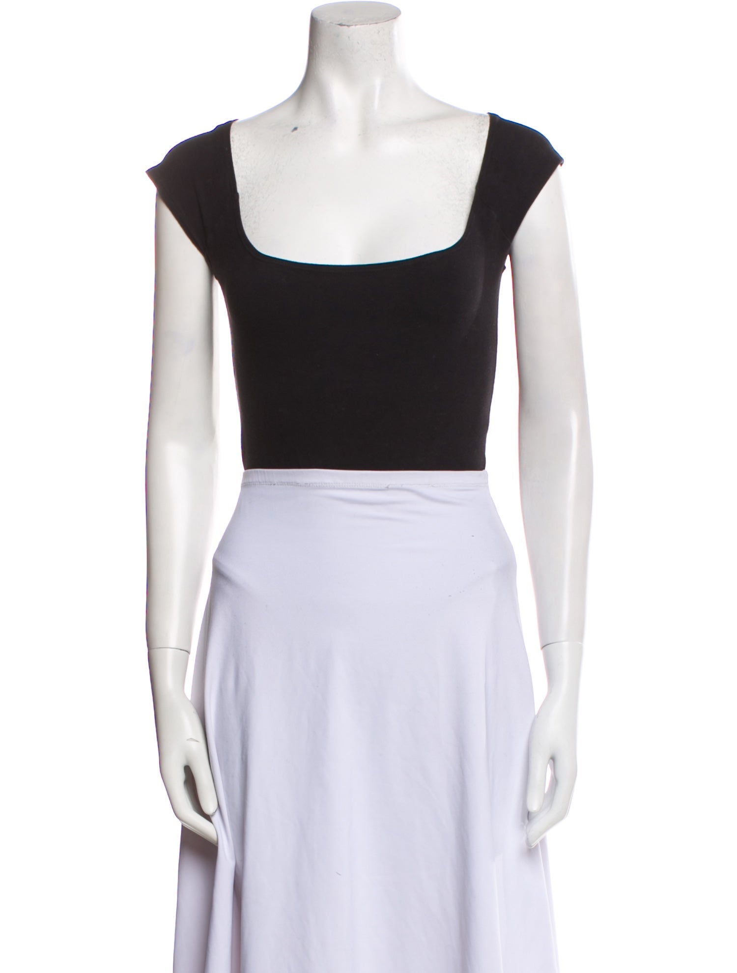 Gil Rodriguez Square Neckline Sleeveless Crop Top