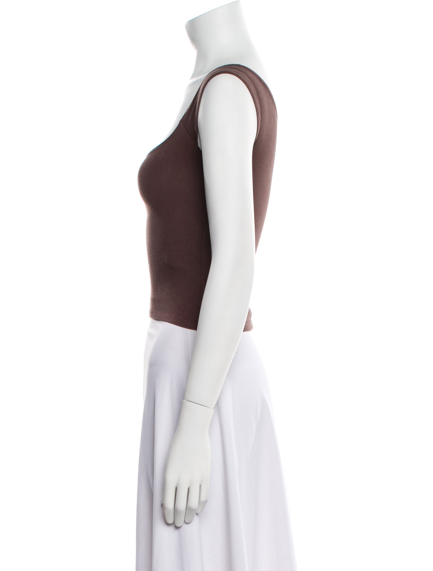 Gil Rodriguez Square Neckline Sleeveless Crop Top