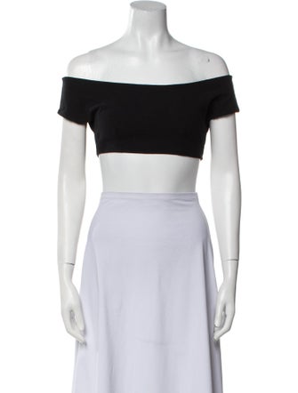 Gil Rodriguez Off-The-Shoulder Short Sleeve Crop Top