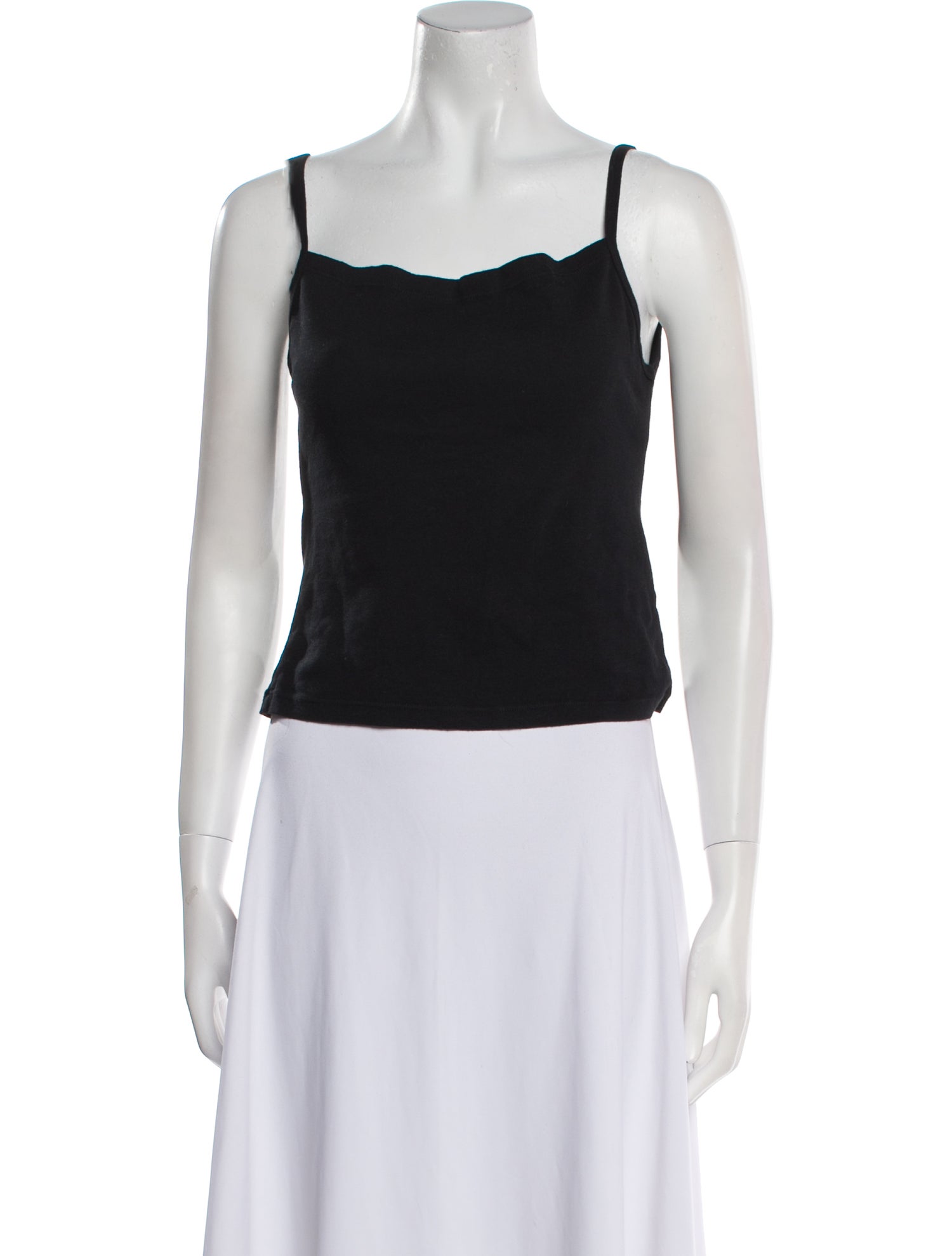 Gil Rodriguez Square Neckline Sleeveless Crop Top
