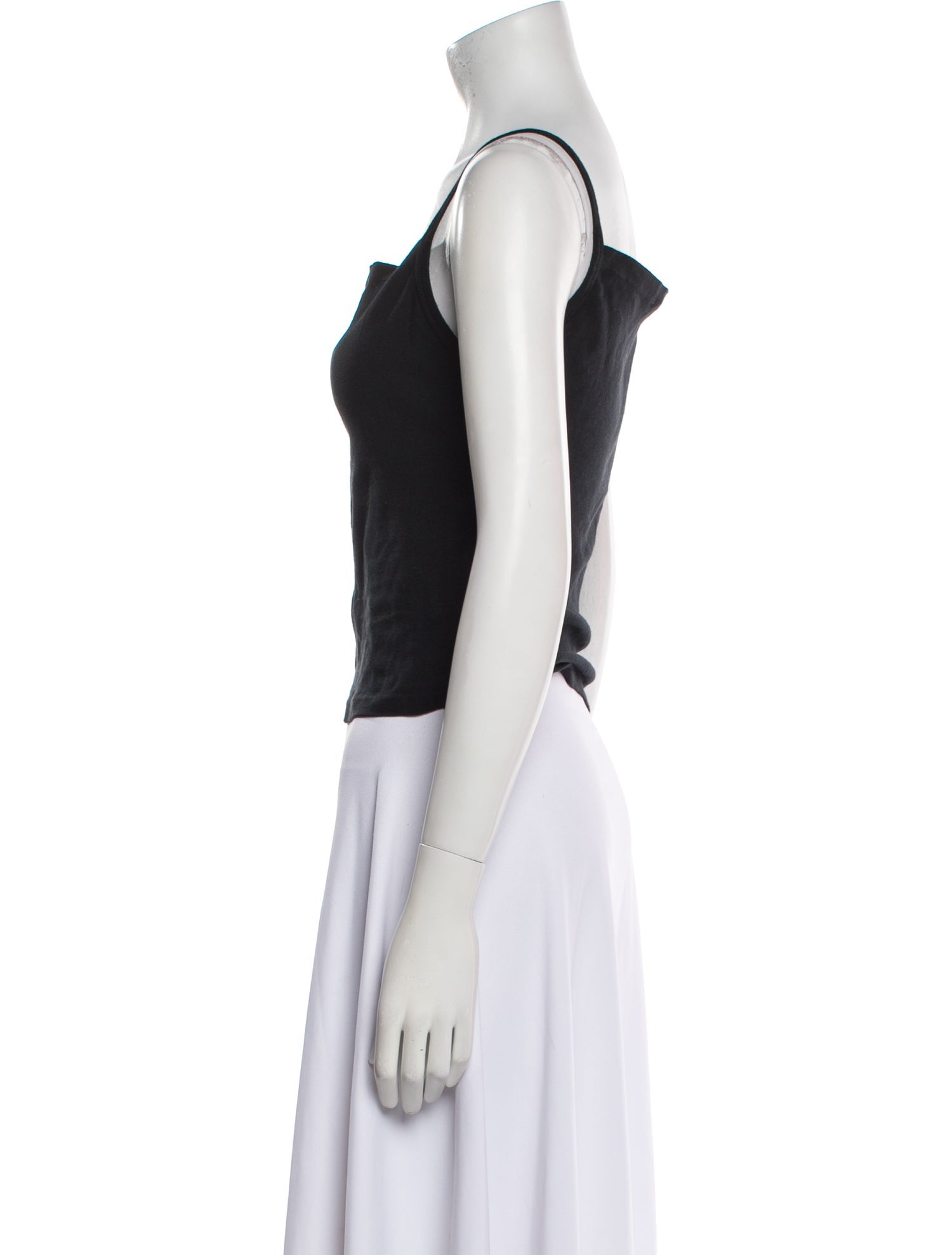 Gil Rodriguez Square Neckline Sleeveless Crop Top