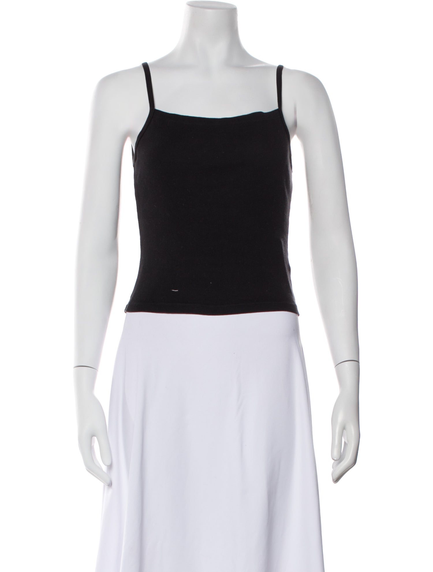 Gil Rodriguez Square Neckline Sleeveless Crop Top