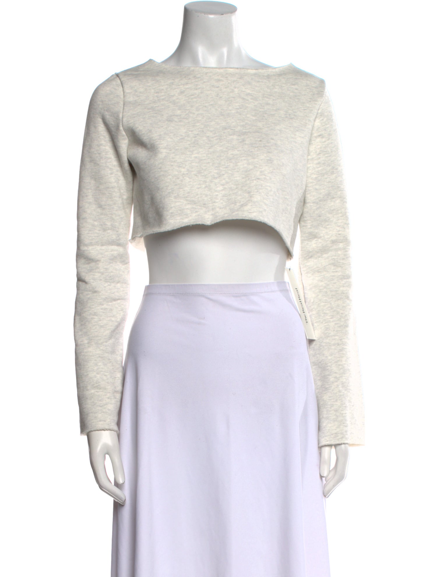 Gil Rodriguez Bateau Neckline Long Sleeve Crop Top w/ Tags