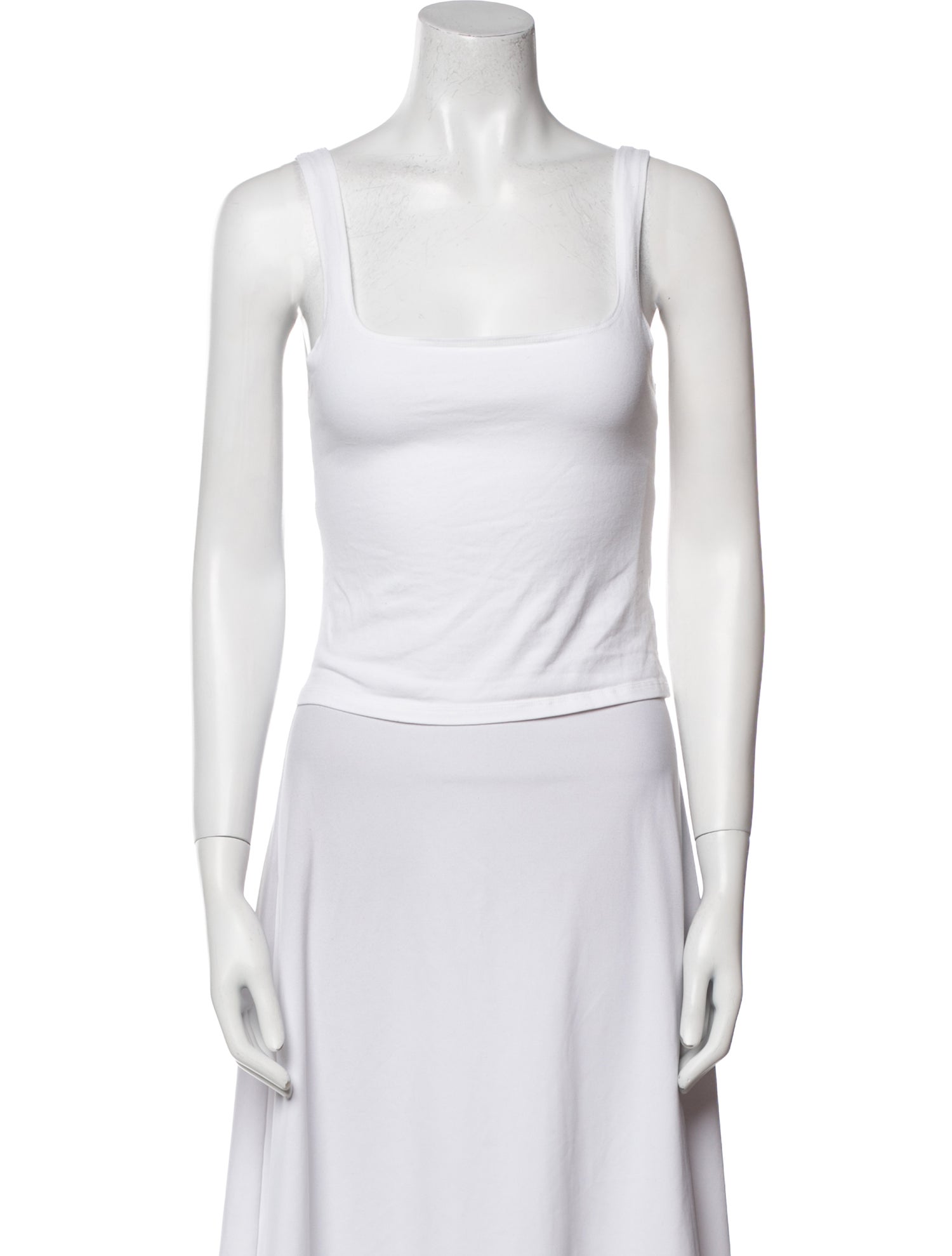 Gil Rodriguez Square Neckline Sleeveless Crop Top