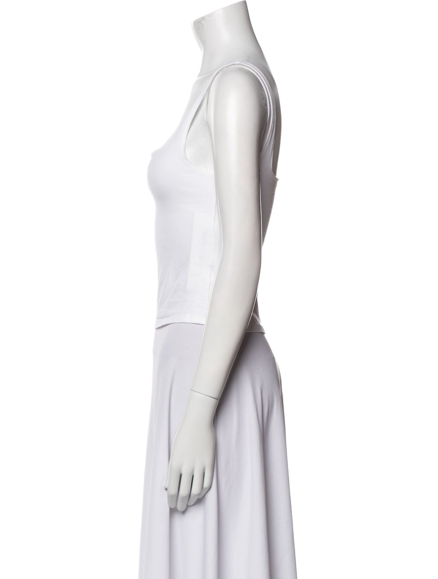 Gil Rodriguez Square Neckline Sleeveless Crop Top