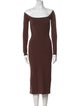 Gil Rodriguez Off-The-Shoulder Midi Length Dress