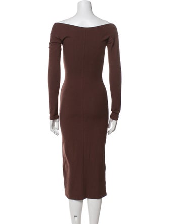 Gil Rodriguez Off-The-Shoulder Midi Length Dress