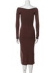 Gil Rodriguez Off-The-Shoulder Midi Length Dress