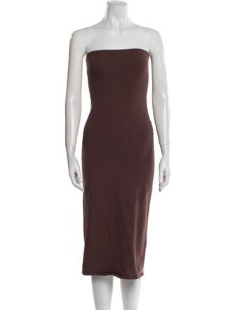 Gil Rodriguez Strapless Knee-Length Dress
