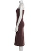 Gil Rodriguez Strapless Knee-Length Dress