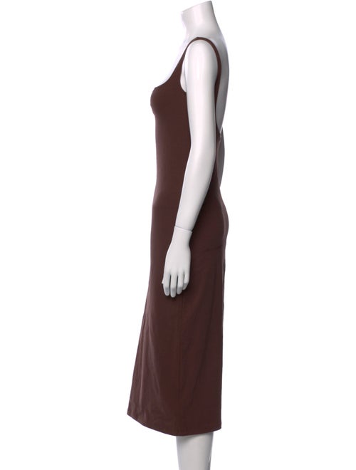 Gil Rodriguez Square Neckline Midi Length Dress