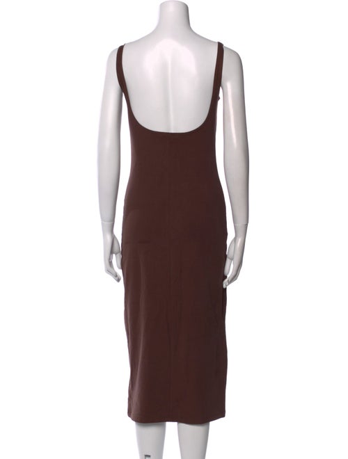 Gil Rodriguez Square Neckline Midi Length Dress