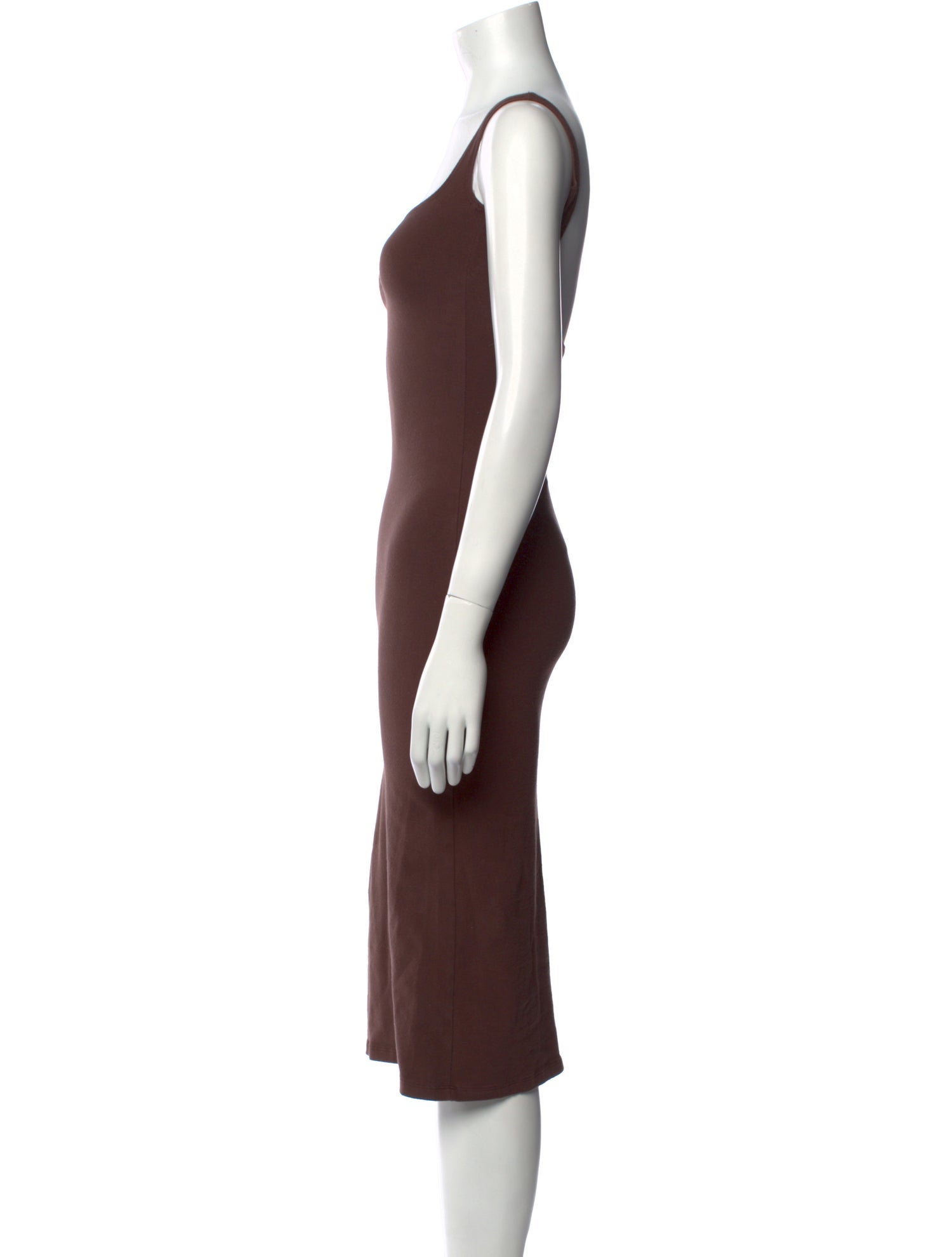 Gil Rodriguez Square Neckline Knee-Length Dress