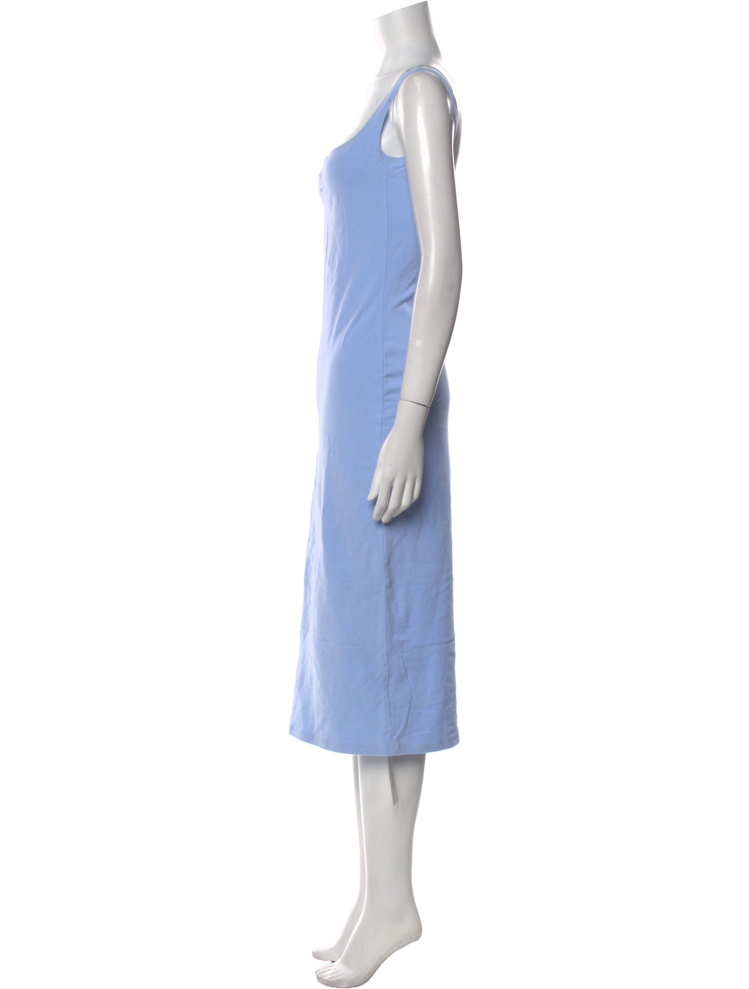 Gil Rodriguez Square Neckline Midi Length Dress