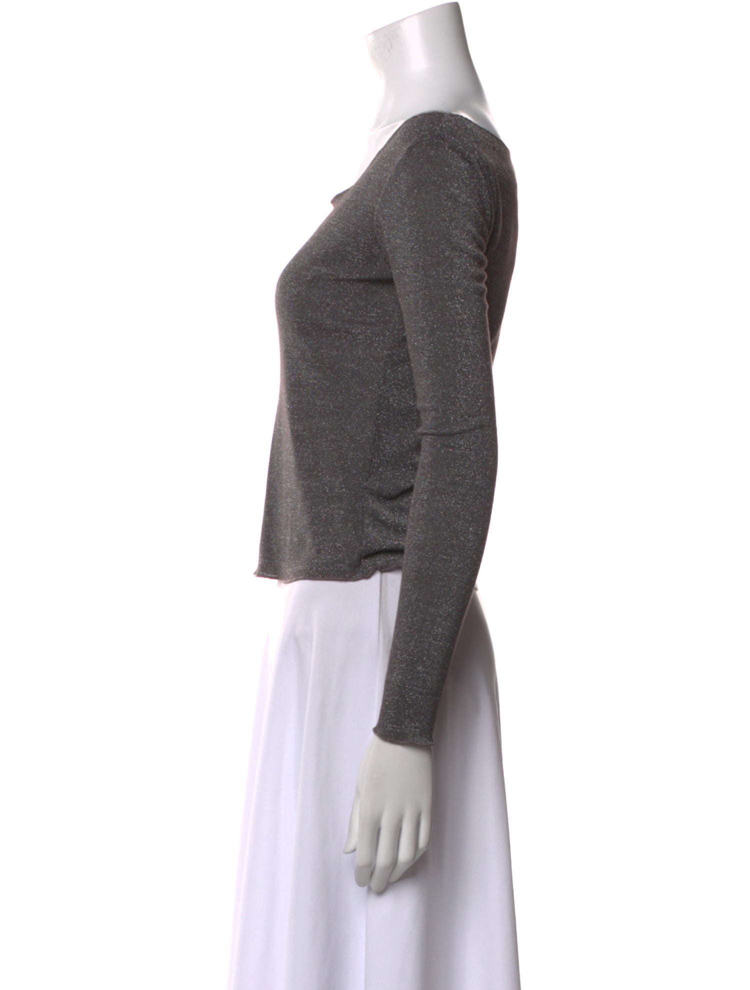 Gil Rodriguez Bateau Neckline Long Sleeve Top