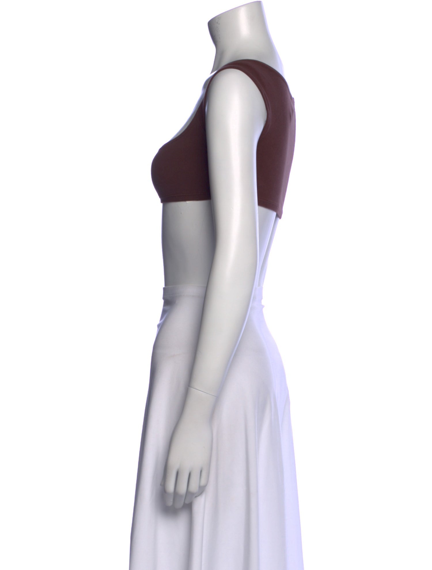 Gil Rodriguez Square Neckline Sleeveless Crop Top