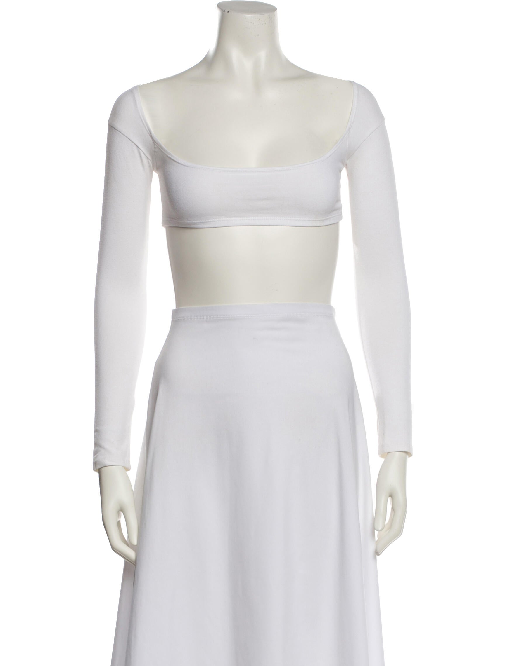 Gil Rodriguez Square Neckline Sleeveless Crop Top