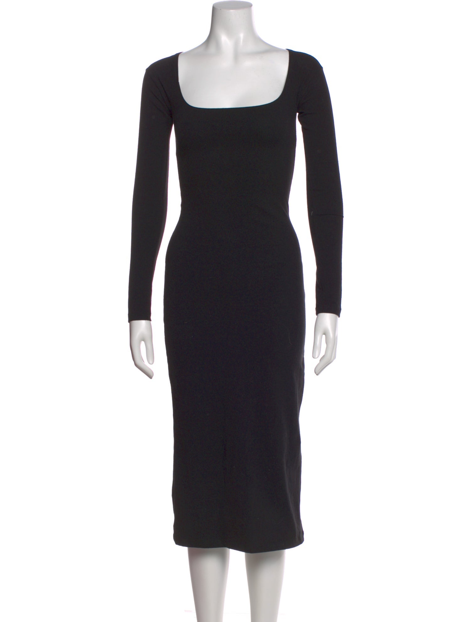 Gil Rodriguez Square Neckline Midi Length Dress