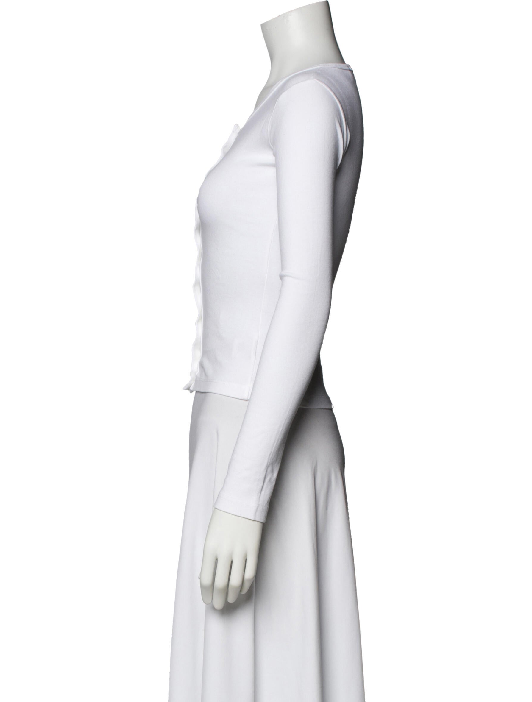 Gil Rodriguez Crew Neck Long Sleeve Button-Up Top w/ Tags