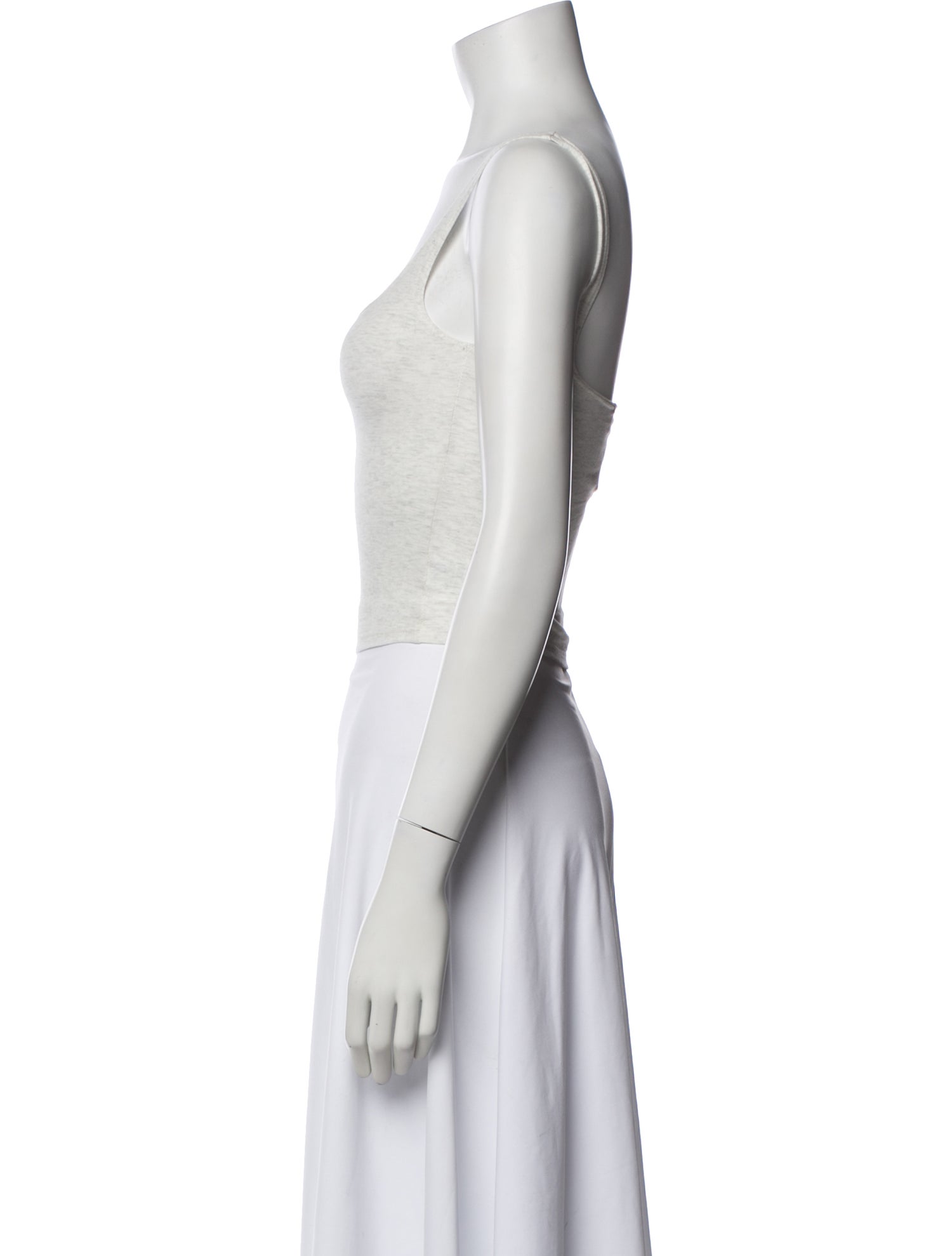 Gil Rodriguez Square Neckline Sleeveless Crop Top