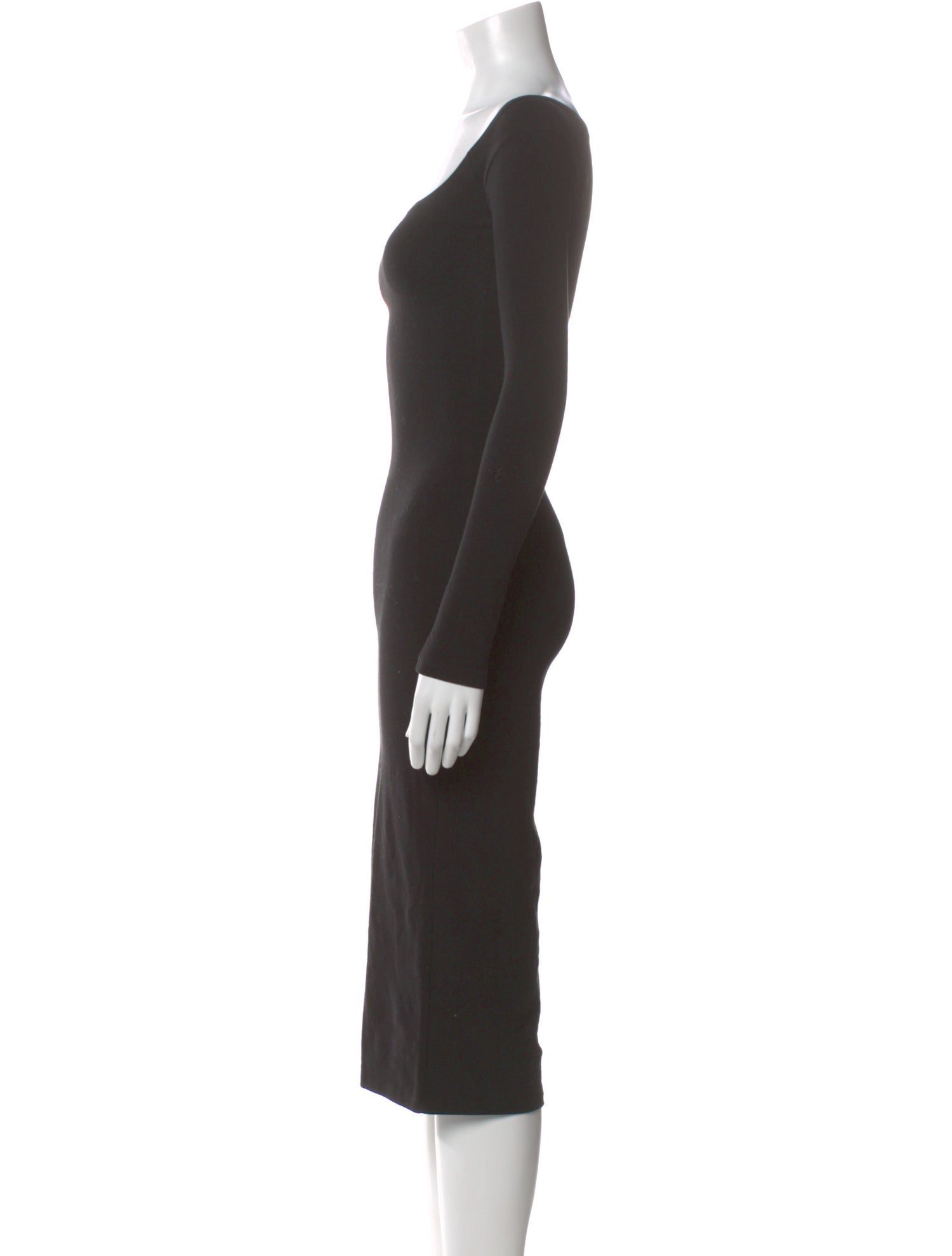 Gil Rodriguez Square Neckline Midi Length Dress