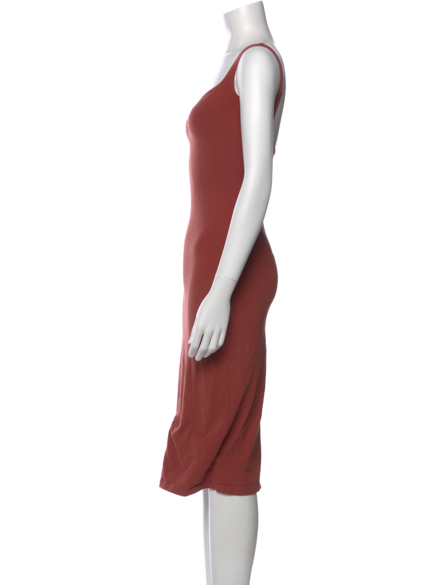 Gil Rodriguez Square Neckline Midi Length Dress