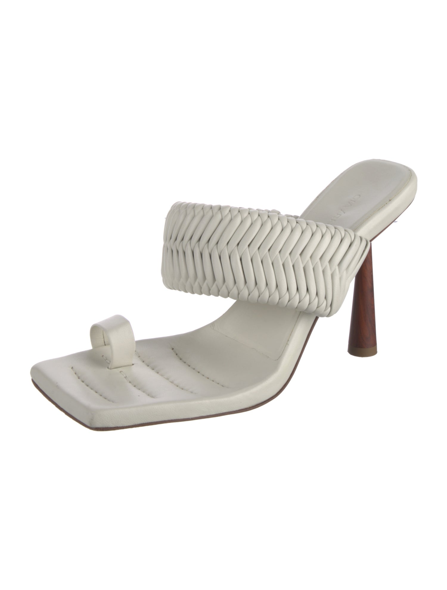 GIA/RHW Leather Braided Accents Slides