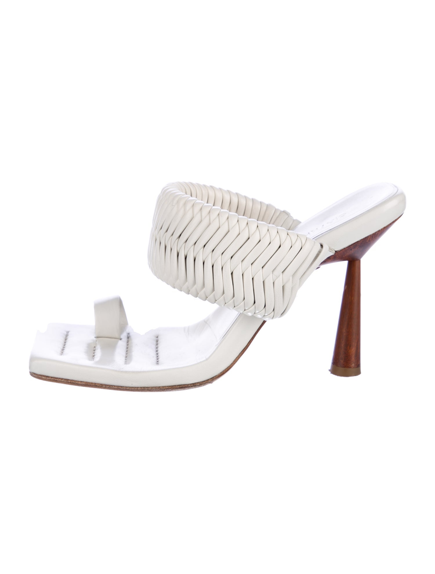 GIA/RHW Leather Braided Accents Slides