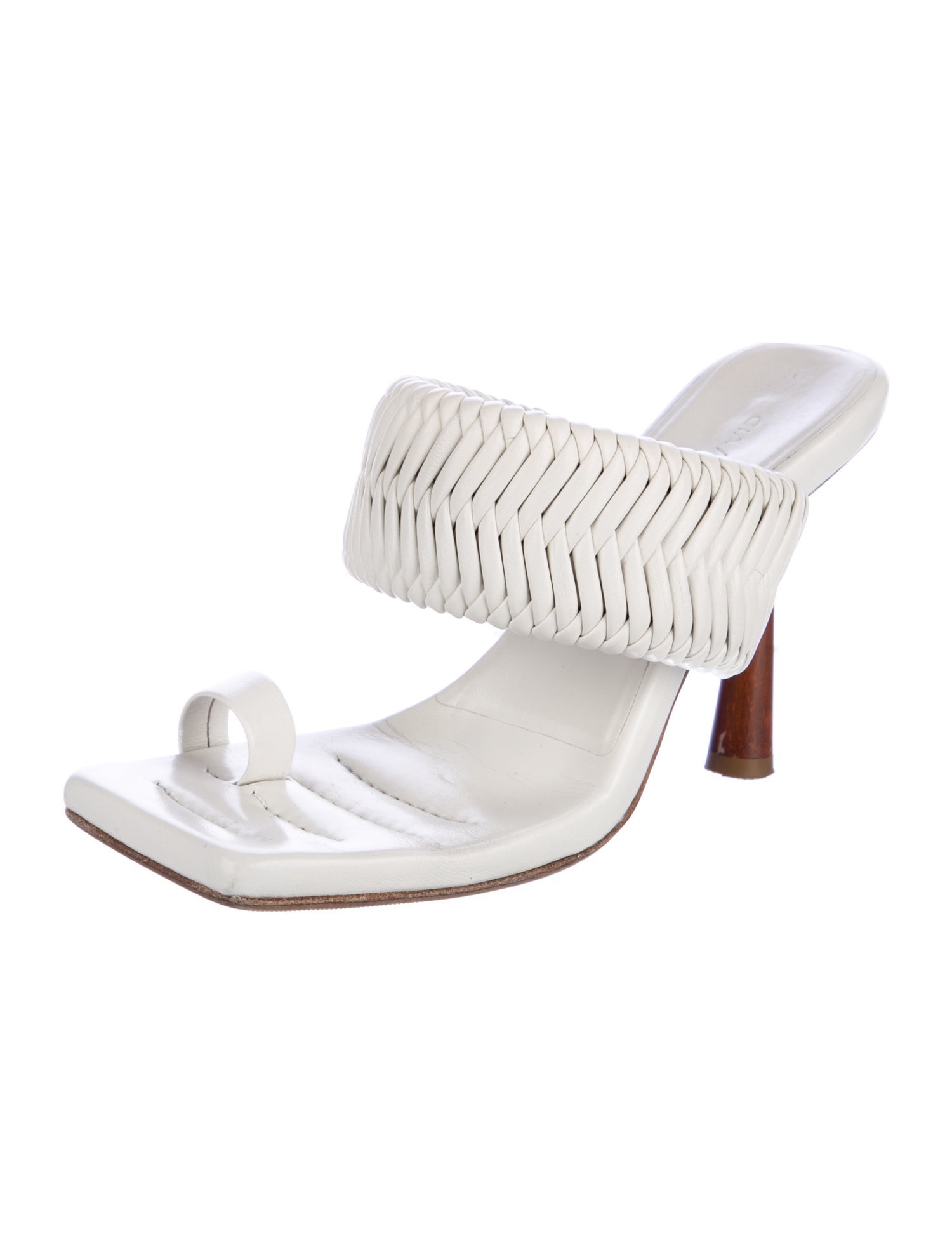 GIA/RHW Leather Braided Accents Slides