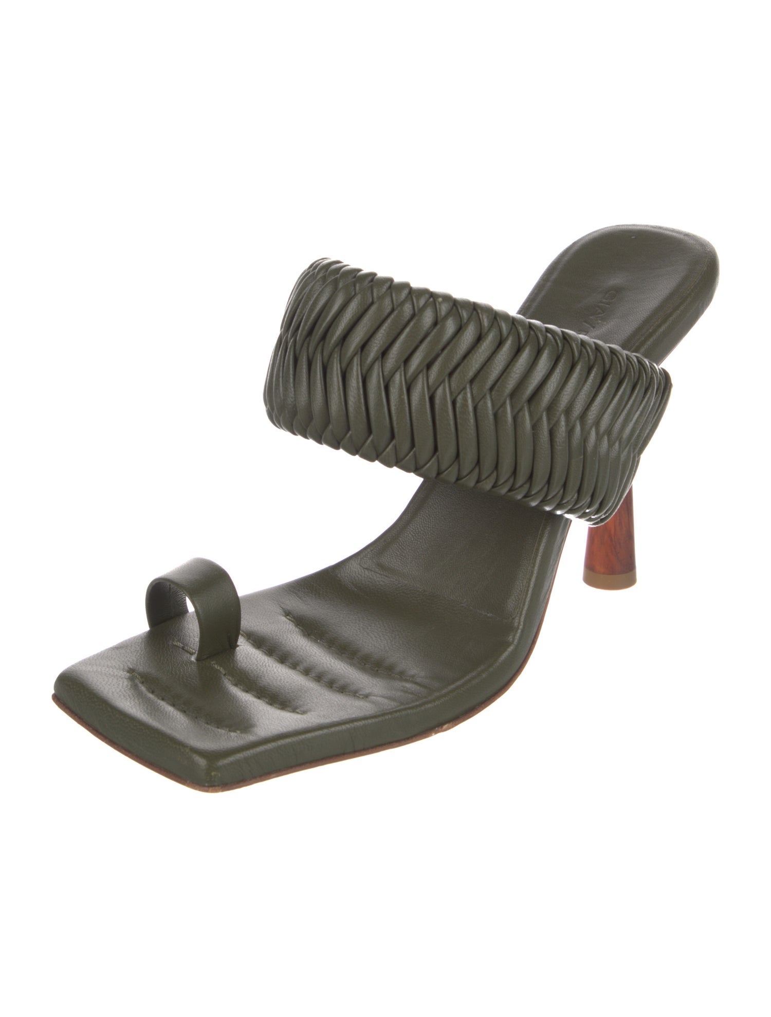 GIA/RHW Leather Braided Accents Slides