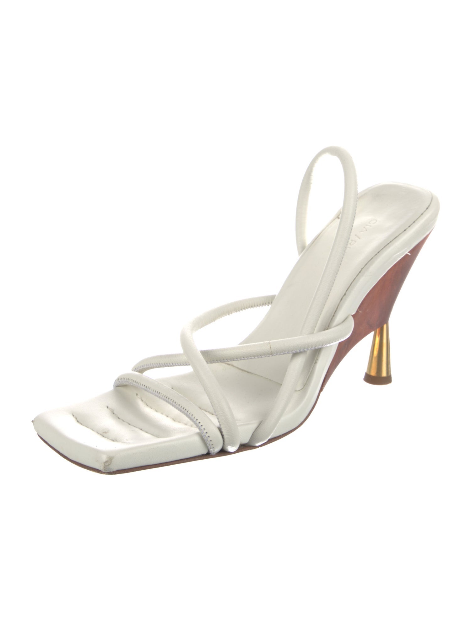 GIA/RHW Leather Slingback Sandals