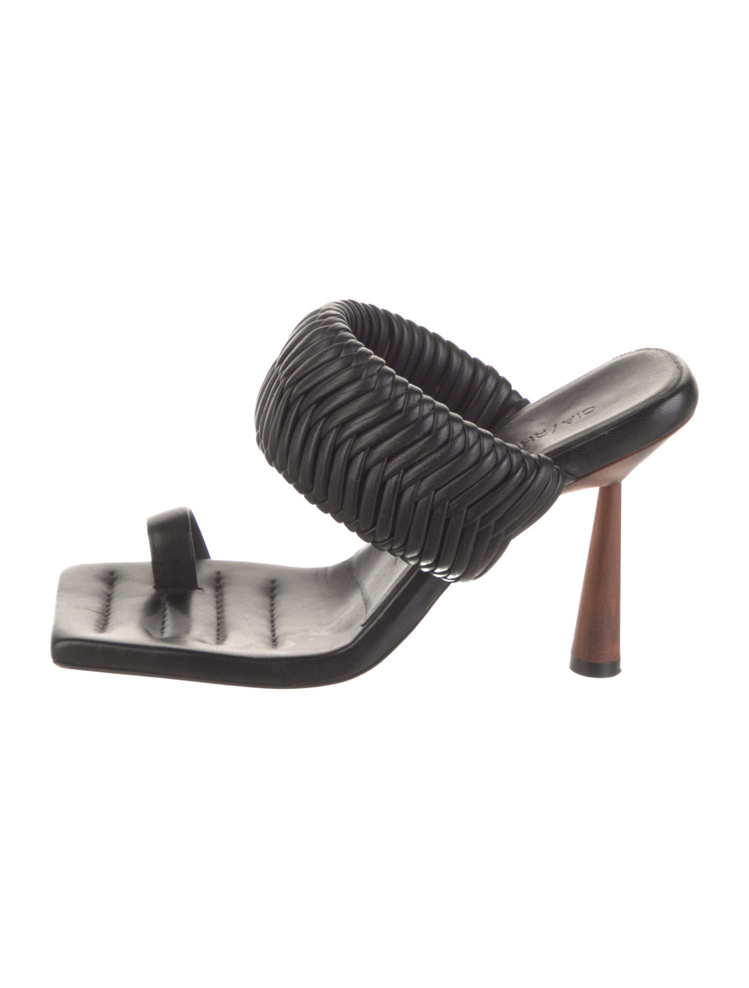 GIA/RHW Leather Braided Accents Slides