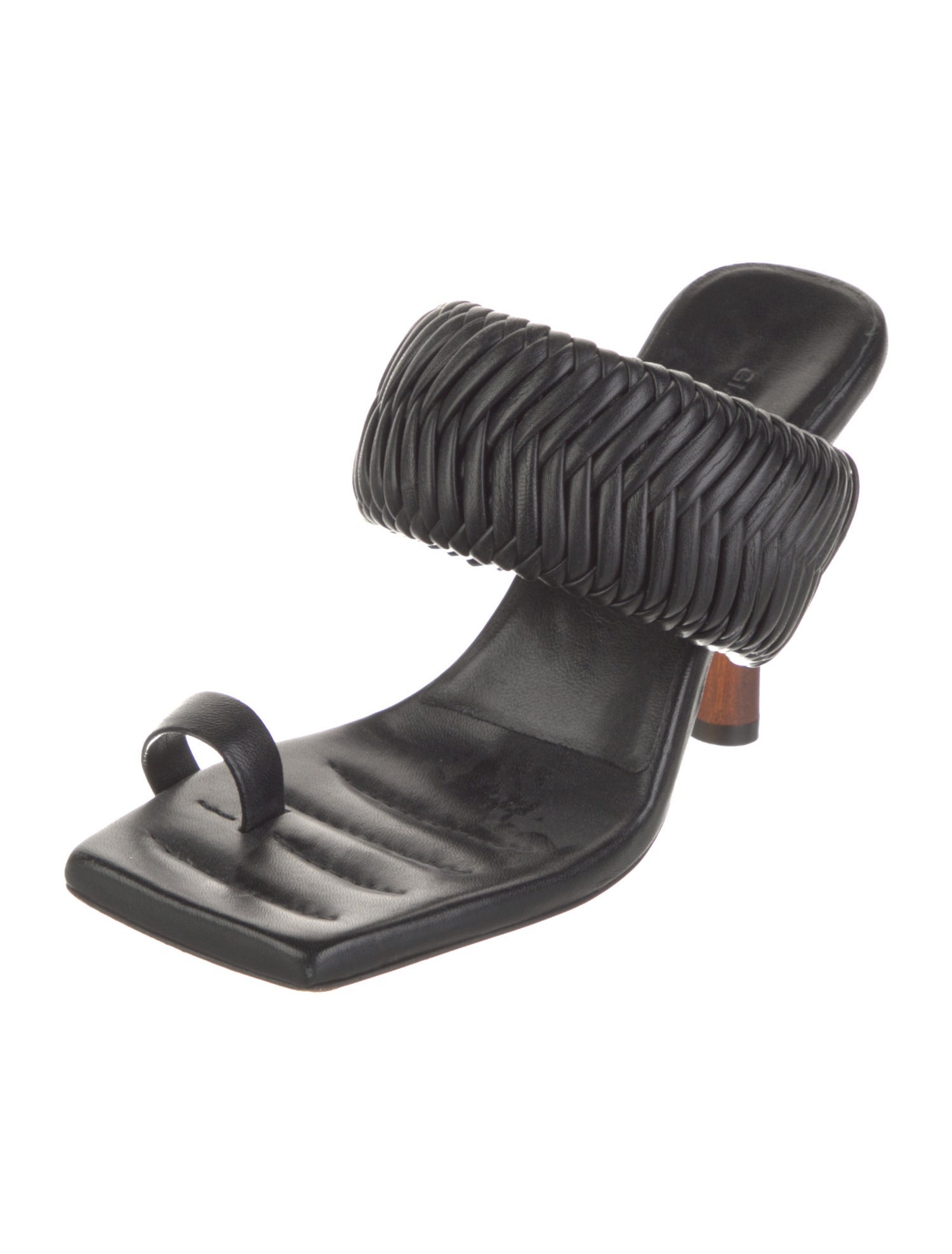 GIA/RHW Leather Braided Accents Slides