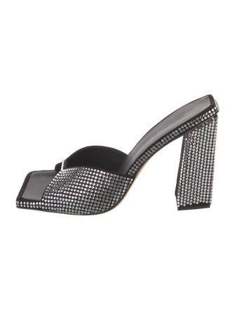 GIA/RHW Suede Polka Dot Print Mules