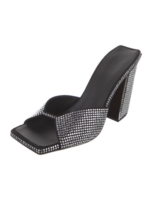 GIA/RHW Suede Polka Dot Print Mules