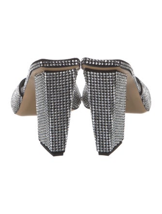 GIA/RHW Suede Polka Dot Print Mules