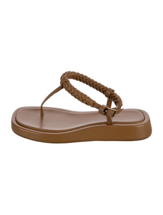 GIA/RHW Leather Slingback Sandals