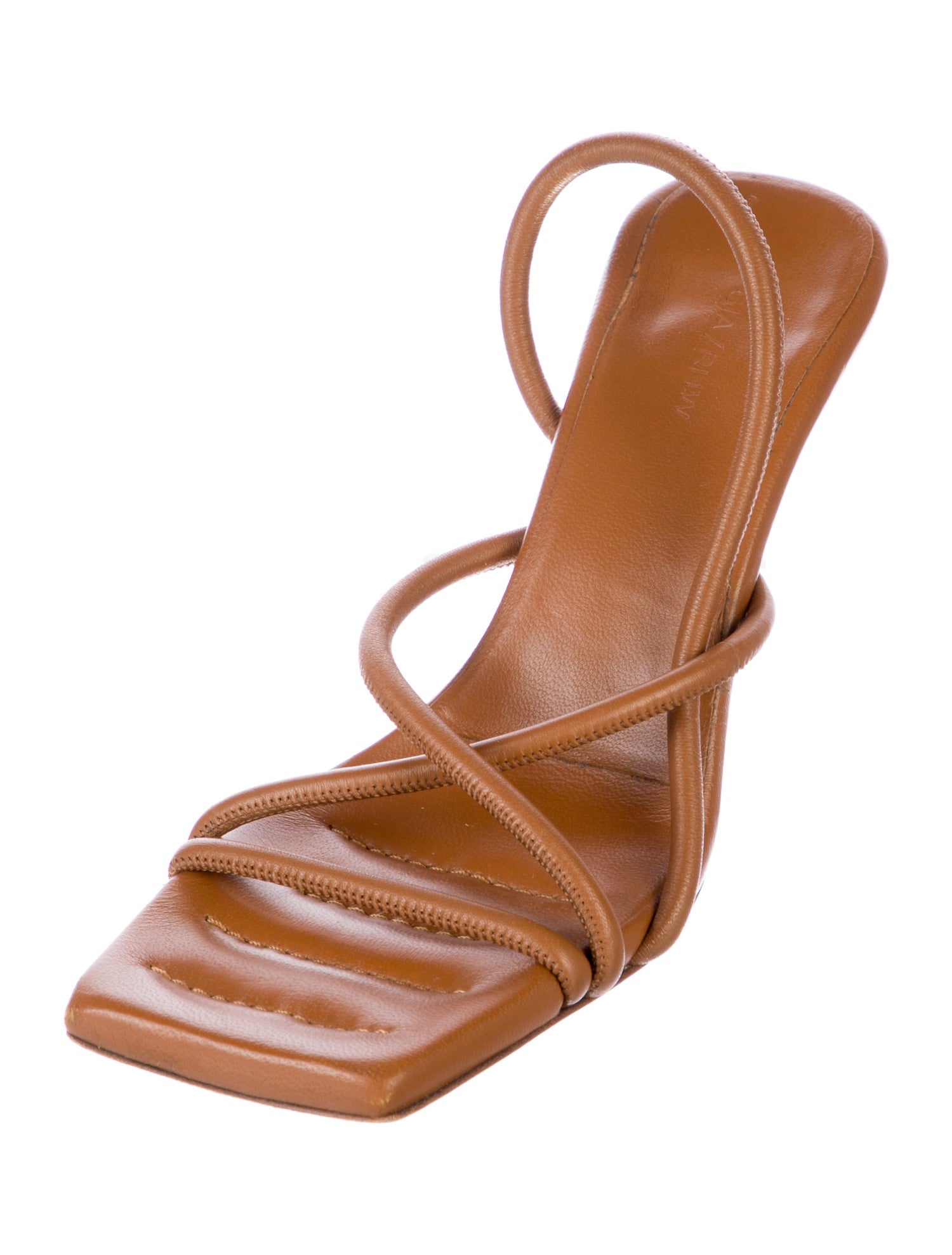 GIA/RHW Leather Slingback Sandals